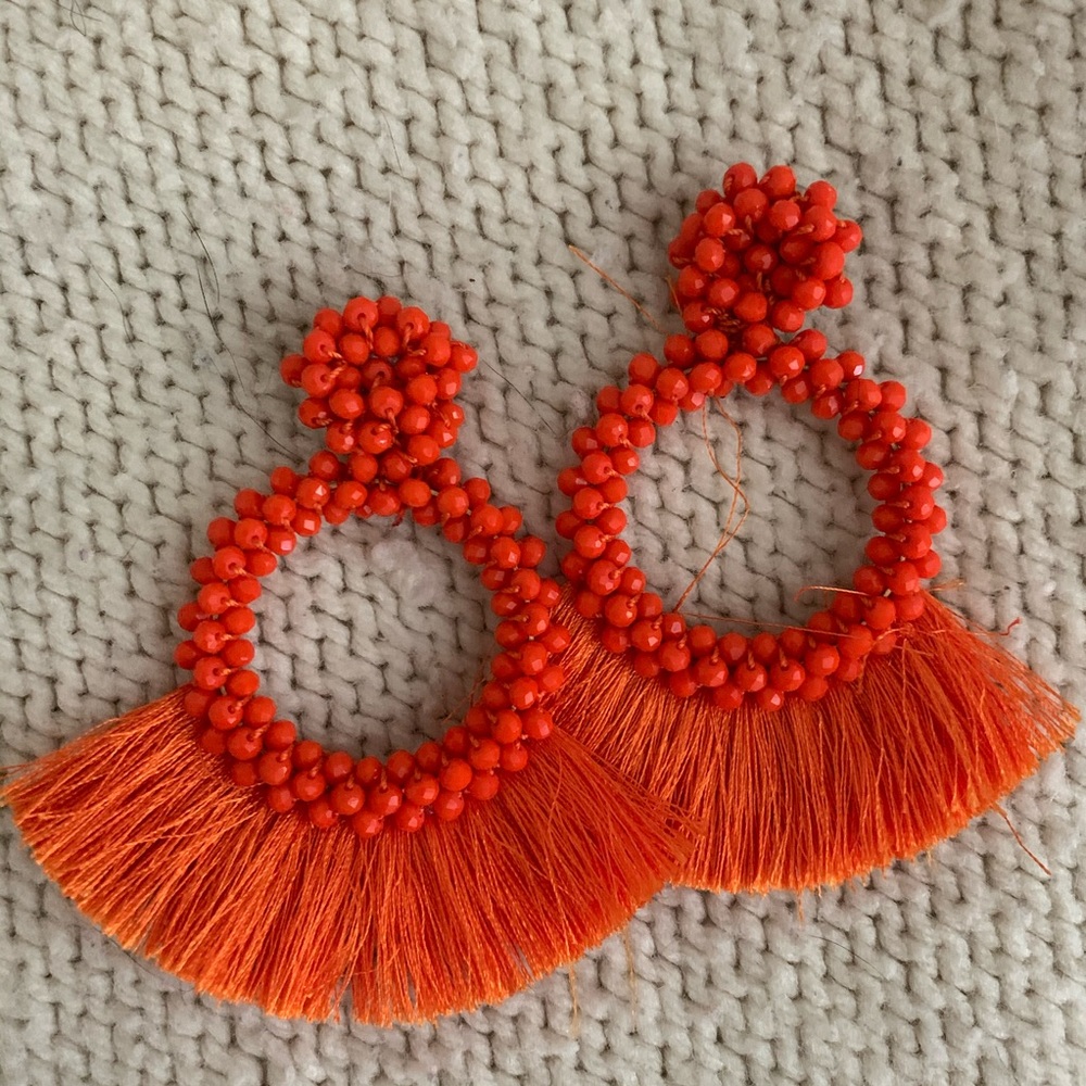 Orange earrings